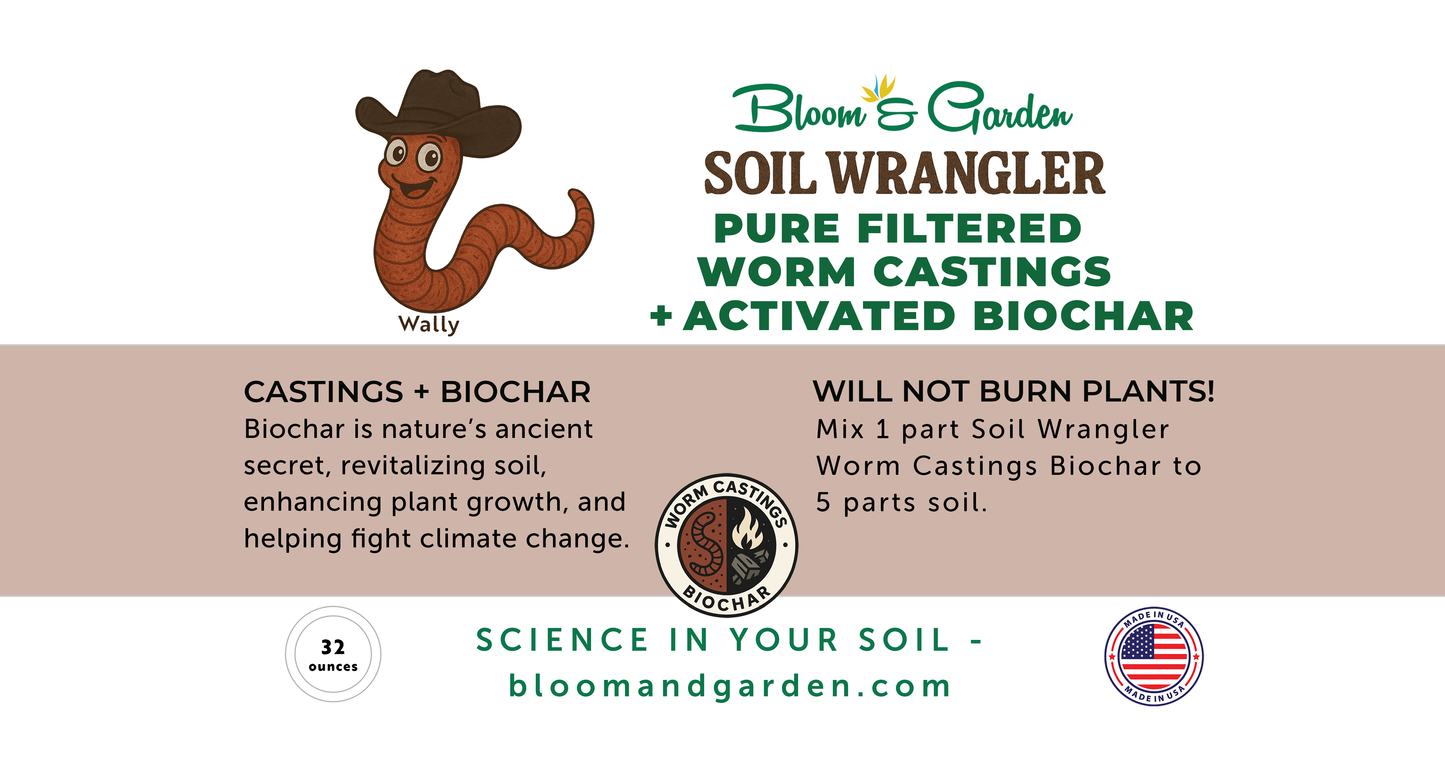 Soil Wrangler Filtered Castings + Biochar Containers
