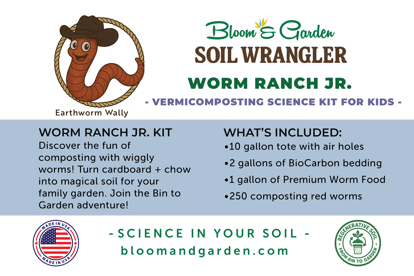 Worm Ranch Kit Jr. (for Kids)